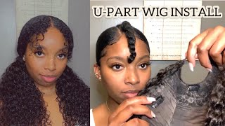 Curly U-Part Wig Install+Take Down With Tips| Beginner Friendly!! Ft Alipearl Hair