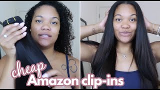 I Tried Clip-Ins From Amazon Goo Goo Hair Extensions | Shantierra Gillespie