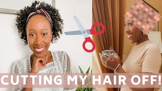 I Chopped Off My Natural Hair After 10 Years | Pixie Cut | The Rudge Fam