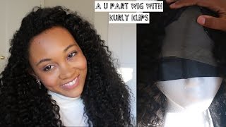 Making A U-Part Wig With Kurly Klips Hair