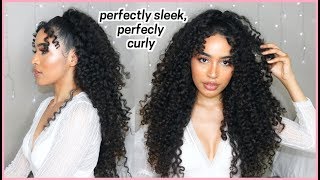Perfectly Sleek & Curly Hairstyle! Half Up, Half Down! Lana Summer