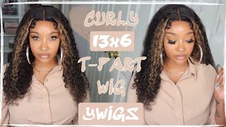 Gorgeous Curly 13X6 T-Part Wig| Ft. Ywigs