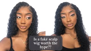 First Time Trying A Fake Scalp Wig! Is It Worth It?? Feat. Evawigs