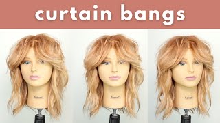 How To Cut Perfect Curtain Bangs Like A Pro | Haircut Tutorial | Curtain Fringe | Lina Waled