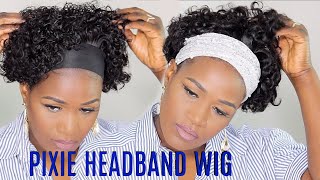 Girl You Can Have It All ‍♀️Headband Pixie Cut/Long Headband Wig |Easy Wig Install |Neflyonwigs