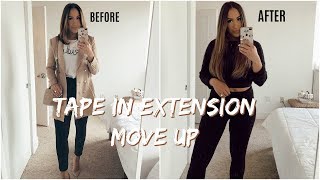 How To Move Up Tape In Extensions At Home | Halloween Vlog Franceska Garza
