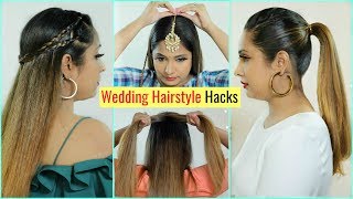 6 Life Saving Wedding Hairstyles Hacks You Must Try .. | #Tricks #Bridal #Haircare #Shrutiarjunanand