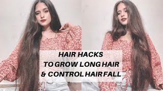 Haircare Hacks To Control Hair Fall At Home, Tips To Grow Long & Thick Hair Faster ✨