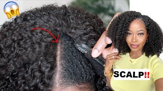  Scalp‼️ No Fakingthin Part Natural Hair Wig| No Glue No Gel No Lace Ft. Innovative Weaves