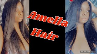 Beautiful Kinky Straight Wig Install Ft Amella Hair