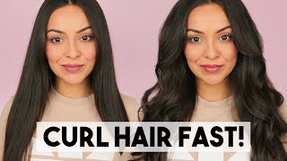 How To Curl Long Hair Fast! - Trinaduhra