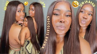  Most Natural Hd Lace | Chocolate Brown Wig Transformation | Band + Fluffy Edges | Alipearl Hair