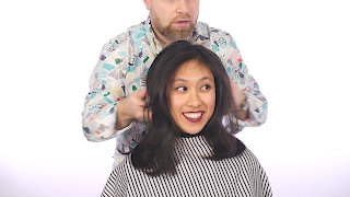 Haircut Tutorial - Medium Length Layers - Asian Hair - Thesalonguy