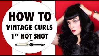How To Create Vintage Curls | Bettie Bangs | Long Hair | Pinup