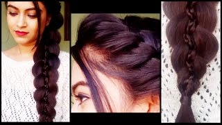 Braided 5 Strand Braid - Hairstyles For Medium/Long Hair... Prom/Party Indian Hairstyles