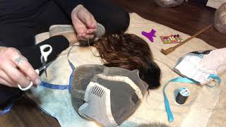 Resizing A Full Lace Wig Temple To Temple