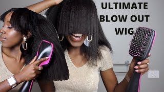 4C/4B Blow Out Bangs Headband Wig ( No Glue Needed) | Her Given Hair
