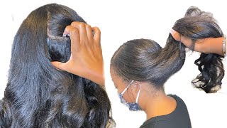 Tape In Extensions Amazon| How To Tape In Extensions On Natural Hair Tutorial