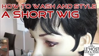 How To Wash And Style A Short Wig