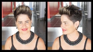 Women'S Haircut Tutorial - Pompadour Pixie - Thesalonguy