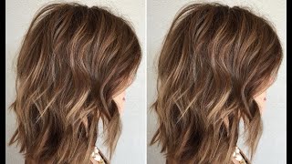 Texturizing Cutting Techniques | Medium Length Shag Haircut For Women | Bangs Cut