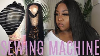 Watch Me Make A Closure Wig On A Sewing Machine || Hair In Beauty Straight Hair
