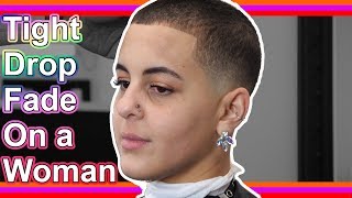 Low Tight Drop Fade On A Woman | Haircut Tutorial | 2019