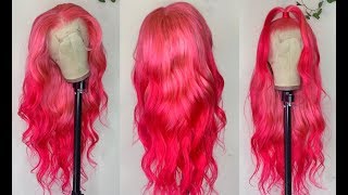 Pink Ombré Water Color Wig | Arrogant Tae Inspired | Ft Eullair Hair
