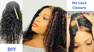 How To Make A Wig Without A Lace Closure/ How To Make A Wig With Diy Ventilated Lace Closure