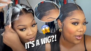 How To Make A Straight Wig Into Sleek Ponytail? Real Scalp Look Hd Invisible Lace Wig | Hairvivi