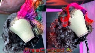 - Wig Transformation | Bleaching+Coloring Freestyle   Ft Gigisempire Hair