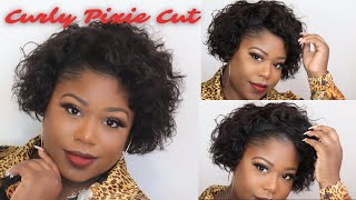 Something New  Curly Short Pixie Cut Headband Wig | Perfect For Beginners |