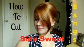 How To Cut Your Own Side Swept Bangs!