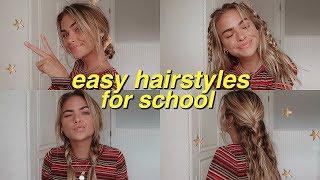 7 Easy, Heatless Hairstyles For School! | Summer Mckeen