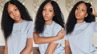 *New* Curly V-Part Wig No Leave-Out Install | Beauty Forever Hair