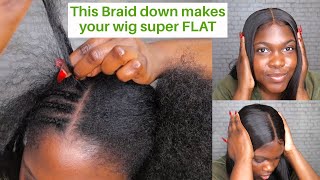 How To Braid Your Hair Under Your Wig So It’S Flat