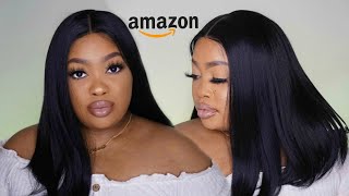 Amazon Prime Synthetic Lace Front Bob Wig Review | Giveaway