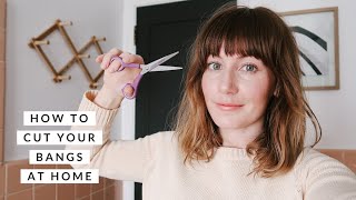 How To Trim Your Bangs At Home • Zooey Deschanel Style Hair