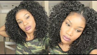 Blending My 4B/4C Hair With My Into 3A U-Part Wig | Sistawigs.Com