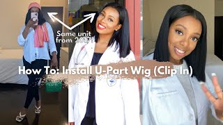 How To: Install Clip In U-Part Wig