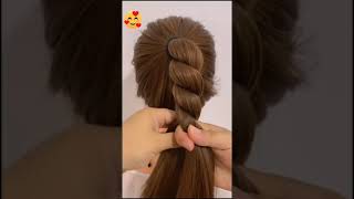 Heart Shaped Hairstyle For Girls #Shorts