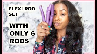 How To Do A Flexi Rod Set With Only 6 Rods!!! | Flexi Rod Tutorial| Thehairscientist