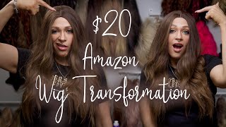 How To Make A Wig Look Natural | $20 Amazon Wig Transformation |  Affordable Wigs From Amazon |