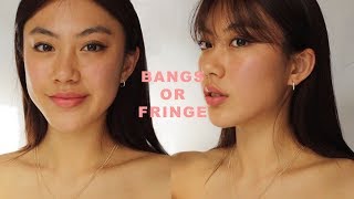 How I Cut Fringe + Bangs | Haley Kim