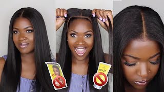 Must-Have! Everyday Wig For Beginners!! First Time Trying Fake Scalp Wig|Hairvivi!!!