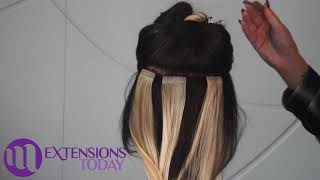Thin Or Fine Hair?  This Placement Of Tape In Extensions Will Give You Volume And Thickness Quickly.