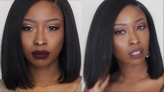 How To Make A Lace Closure Wig | Side Part Bob Tutorial
