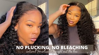 Never Worry About Plucking & Bleaching Your Wigs Again | Delicate Hairline Skin Melt Wig | Afsister