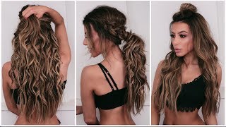 5 Quick And Easy Hairstyles With Extensions !!!