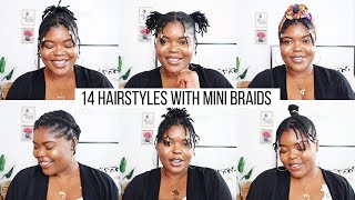 14 Mini Braids Hairstyles On Natural Hair | Natural Hairstyles